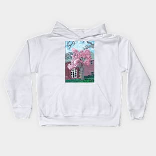 Jackson Heights Cherry Blossoms Painting Kids Hoodie